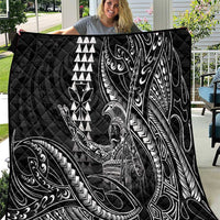 Hawaii King Kamehameha The Great Quilt Black Tribal Tattoo LT05 Black - Polynesian Pride