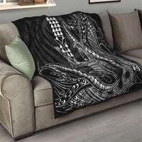Hawaii King Kamehameha The Great Quilt Black Tribal Tattoo LT05 - Polynesian Pride