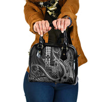 Hawaii King Kamehameha The Great Shoulder Handbag Black Tribal Tattoo LT05 One Size Black - Polynesian Pride