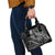 Hawaii King Kamehameha The Great Shoulder Handbag Black Tribal Tattoo