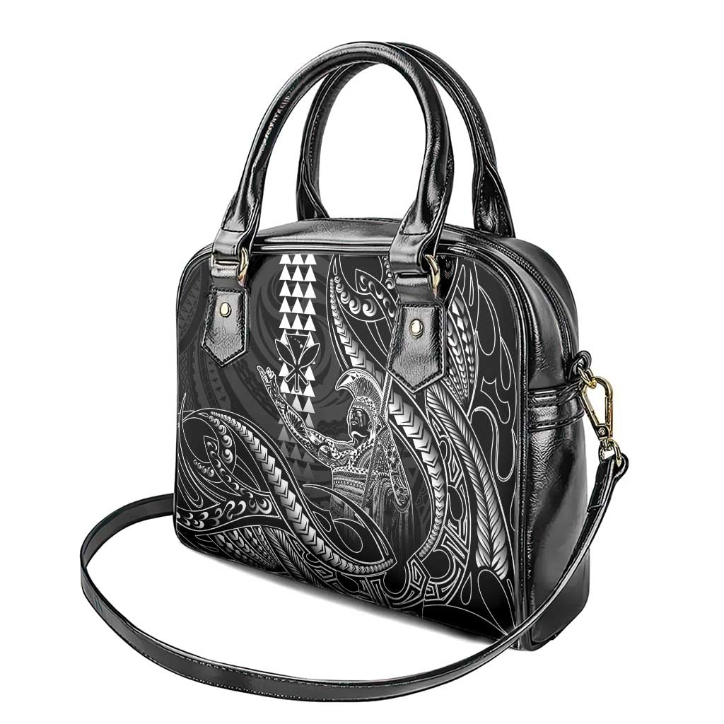Hawaii King Kamehameha The Great Shoulder Handbag Black Tribal Tattoo LT05 - Polynesian Pride