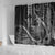 Hawaii King Kamehameha The Great Shower Curtain Black Tribal Tattoo