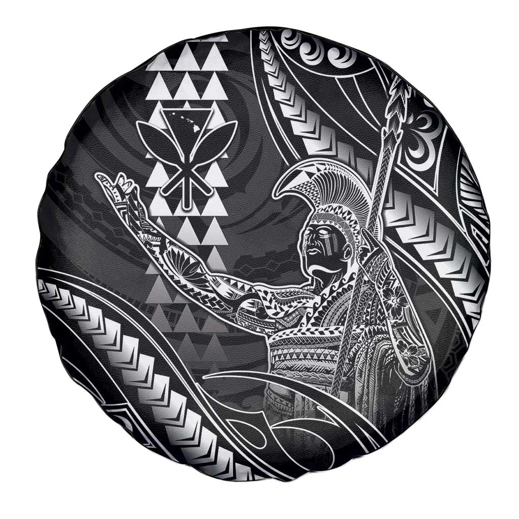Hawaii King Kamehameha The Great Spare Tire Cover Black Tribal Tattoo