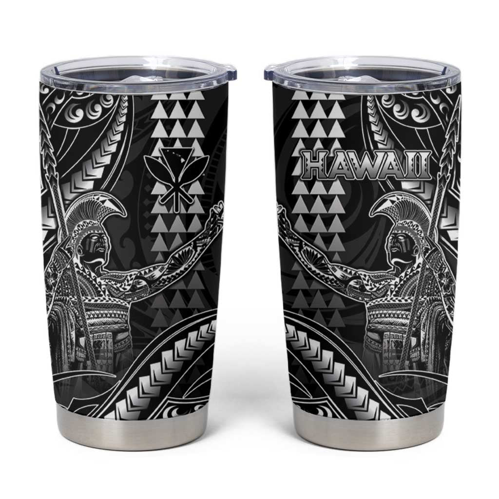 Hawaii King Kamehameha The Great Tumbler Cup Black Tribal Tattoo