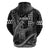 Hawaii King Kamehameha The Great Zip Hoodie Black Tribal Tattoo