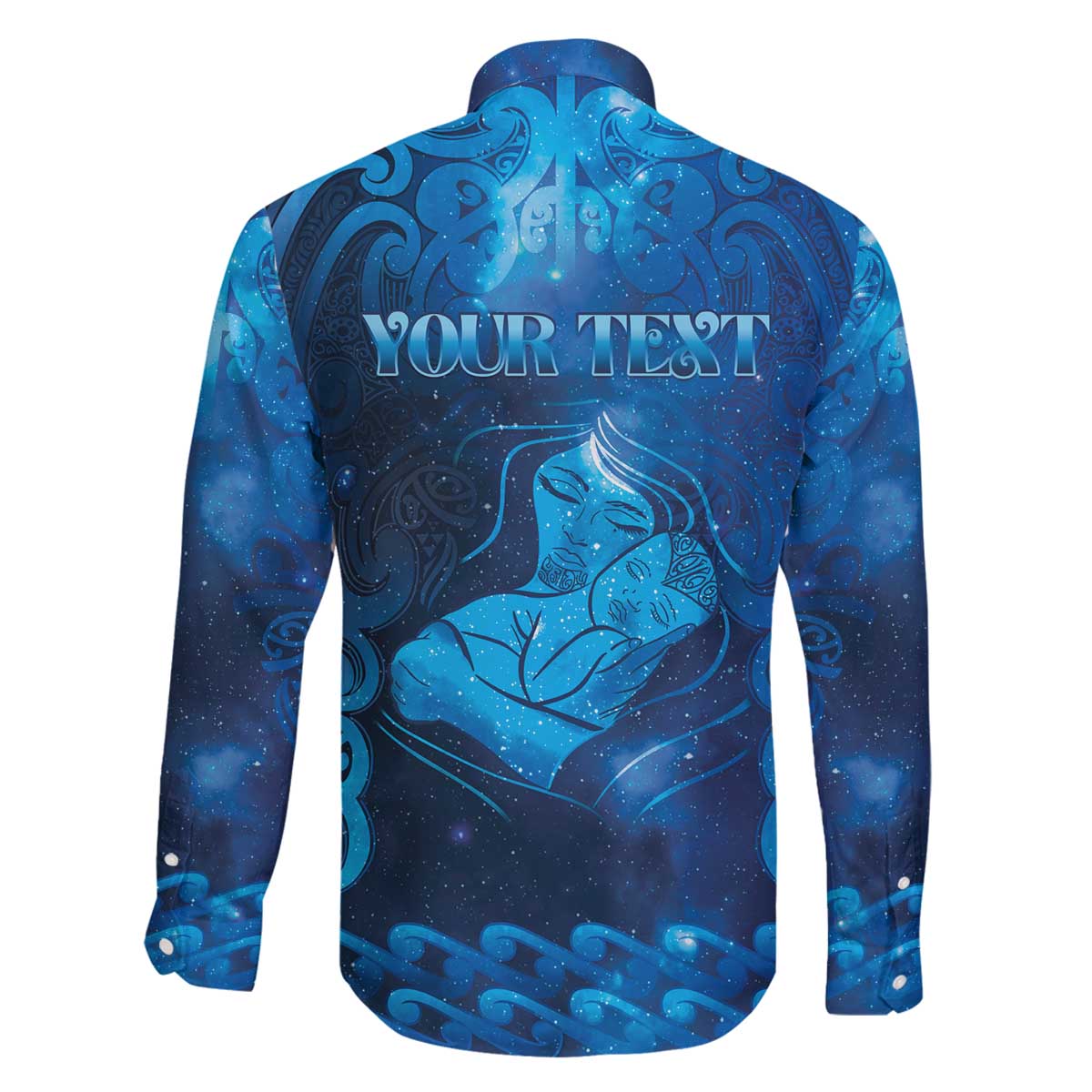 Personalised New Zealand Mother's Day Family Matching Off The Shoulder Long Sleeve Dress and Hawaiian Shirt Ko Te Whaea Te Takere O Te Waka