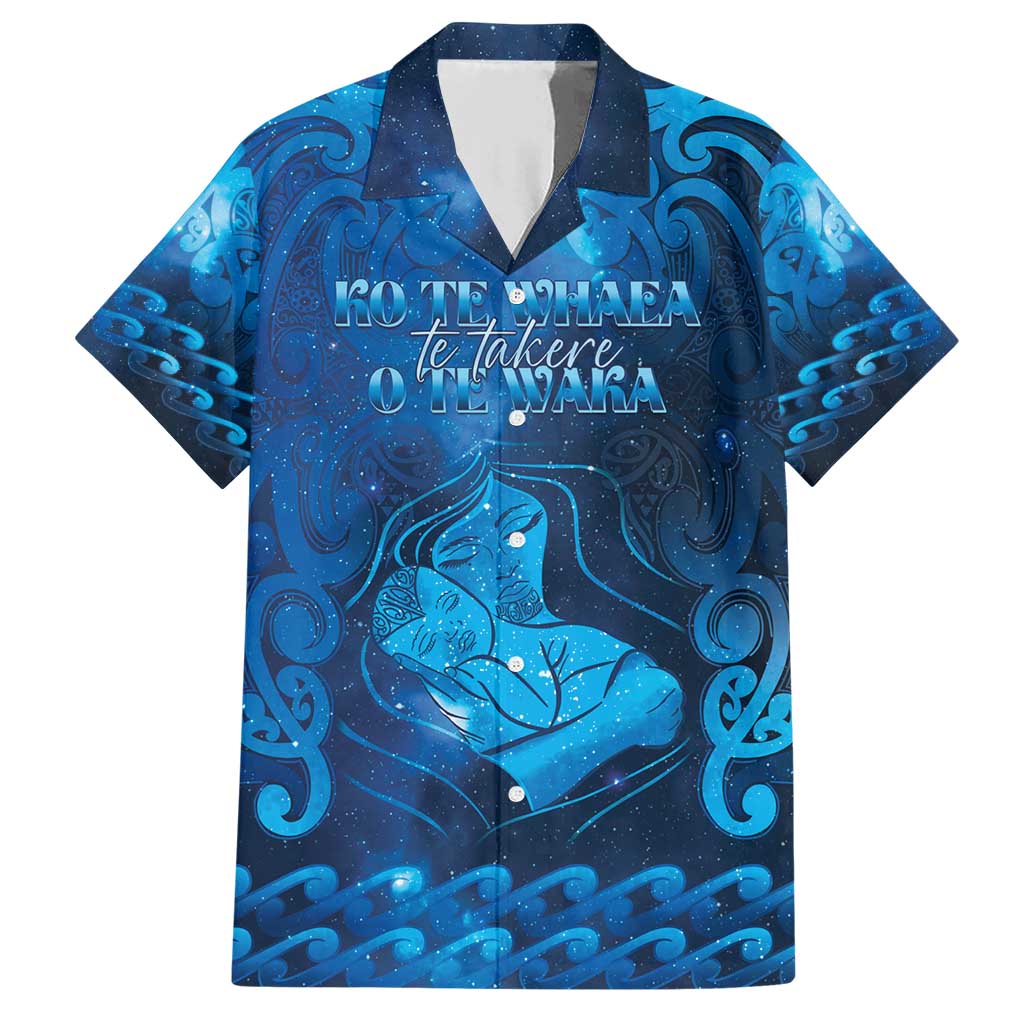 Personalised New Zealand Mother's Day Family Matching Short Sleeve Bodycon Dress and Hawaiian Shirt Ko Te Whaea Te Takere O Te Waka