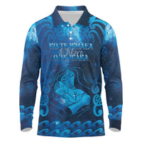 Personalised New Zealand Mother's Day Long Sleeve Polo Shirt Ko Te Whaea Te Takere O Te Waka