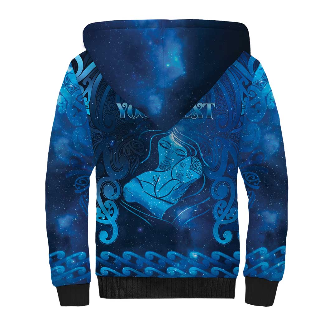 Personalised New Zealand Mother's Day Sherpa Hoodie Ko Te Whaea Te Takere O Te Waka