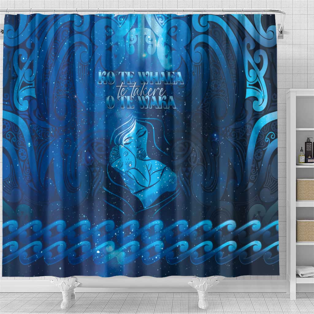 New Zealand Mother's Day Shower Curtain Ko Te Whaea Te Takere O Te Waka