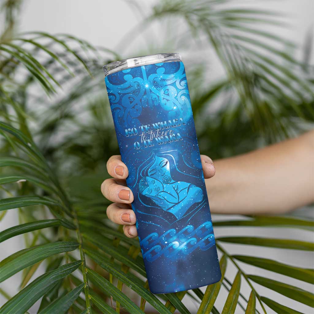Personalised New Zealand Mother's Day Skinny Tumbler Ko Te Whaea Te Takere O Te Waka