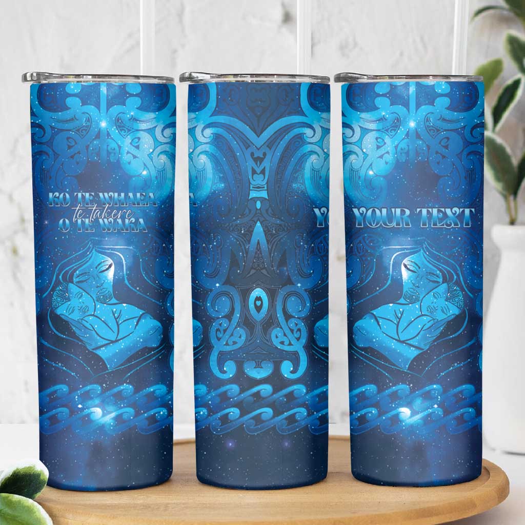 Personalised New Zealand Mother's Day Skinny Tumbler Ko Te Whaea Te Takere O Te Waka