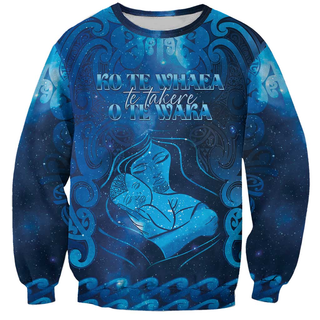 Personalised New Zealand Mother's Day Sweatshirt Ko Te Whaea Te Takere O Te Waka