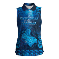 Personalised New Zealand Mother's Day Women Sleeveless Polo Shirt Ko Te Whaea Te Takere O Te Waka