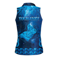 Personalised New Zealand Mother's Day Women Sleeveless Polo Shirt Ko Te Whaea Te Takere O Te Waka