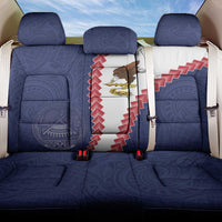 American Samoa Eagle Back Car Seat Cover Polynesian Tribal Pattern Curve Style