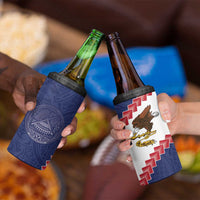 American Samoa Eagle 4 in 1 Can Cooler Tumbler Polynesian Tribal Pattern Curve Style LT05 - Polynesian Pride