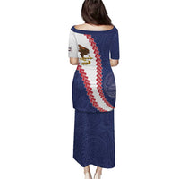 American Samoa Eagle Family Matching Puletasi and Hawaiian Shirt Polynesian Tribal Pattern Curve Style LT05 - Polynesian Pride