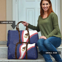 American Samoa Eagle Travel Bag Polynesian Tribal Pattern Curve Style