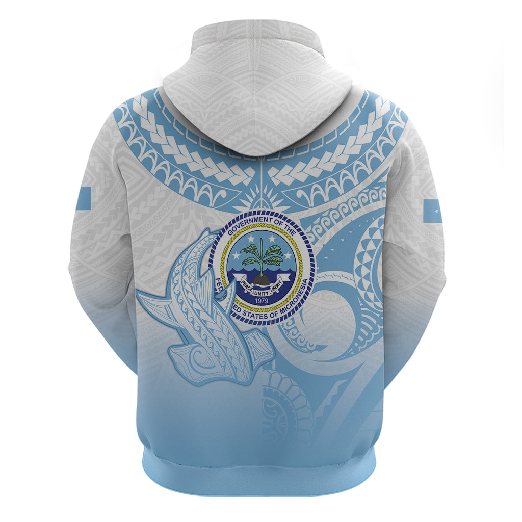 Micronesia Constitution Day Hoodie Polynesian Tribal Tattoo Simple Style