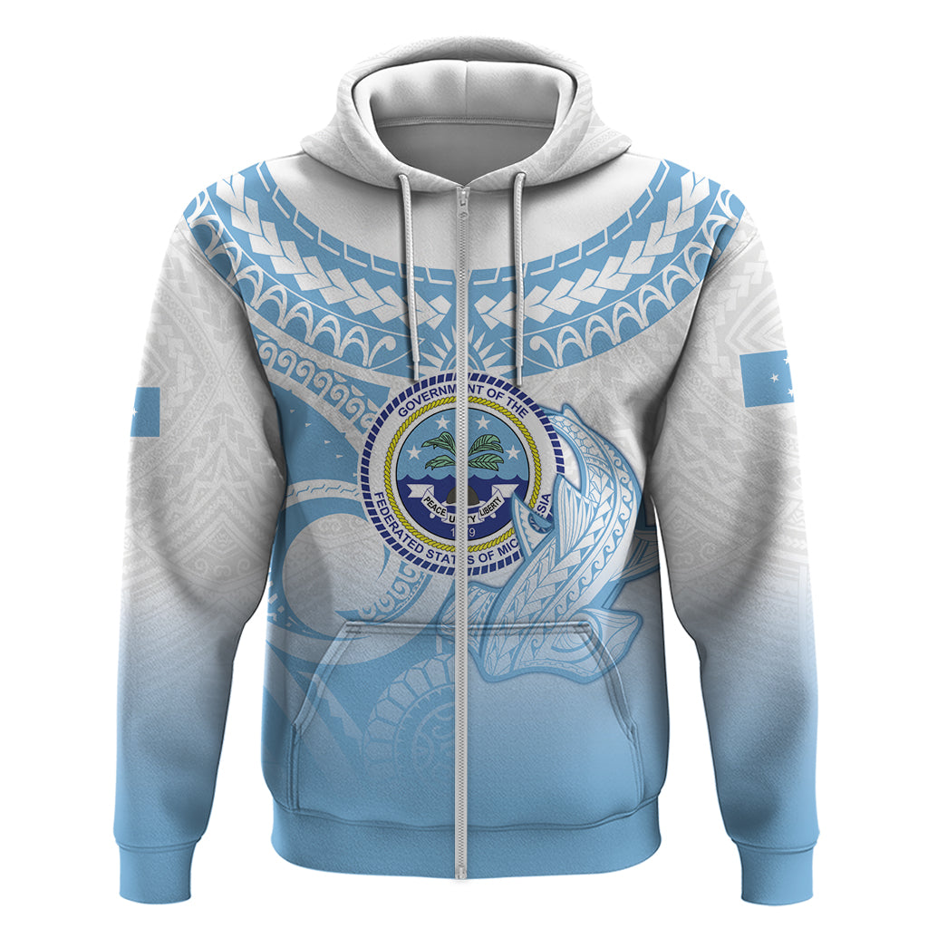 Micronesia Constitution Day Hoodie Polynesian Tribal Tattoo Simple Style