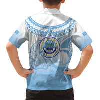 Micronesia Constitution Day Kid Hawaiian Shirt Polynesian Tribal Tattoo Simple Style