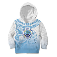Micronesia Constitution Day Kid Hoodie Polynesian Tribal Tattoo Simple Style