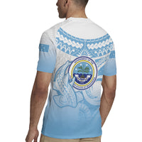 Micronesia Constitution Day Rugby Jersey Polynesian Tribal Tattoo Simple Style