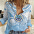Micronesia Constitution Day Women Casual Shirt Polynesian Tribal Tattoo Simple Style