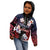 Wallis and Futuna Uvea Kid Hoodie Victory Day With Frangipani