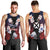 Wallis and Futuna Uvea Men Tank Top Victory Day With Frangipani