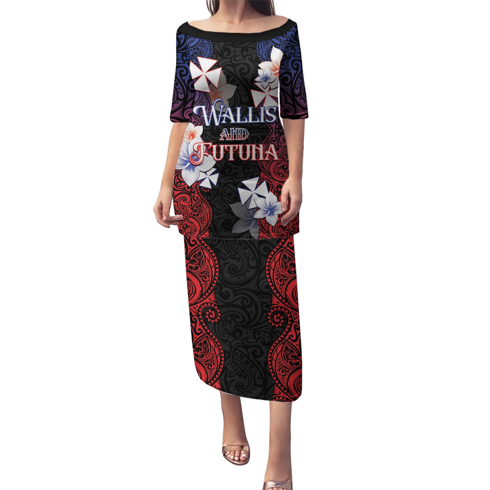 Wallis and Futuna Uvea Puletasi Victory Day With Frangipani