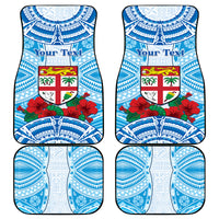 Fiji Ratu Sir Lala Sukuna Day Car Mats Hibiscus Tapa Pattern