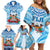 Personalised Fiji Ratu Sir Lala Sukuna Day Family Matching Off Shoulder Short Dress and Hawaiian Shirt Hibiscus Tapa Pattern