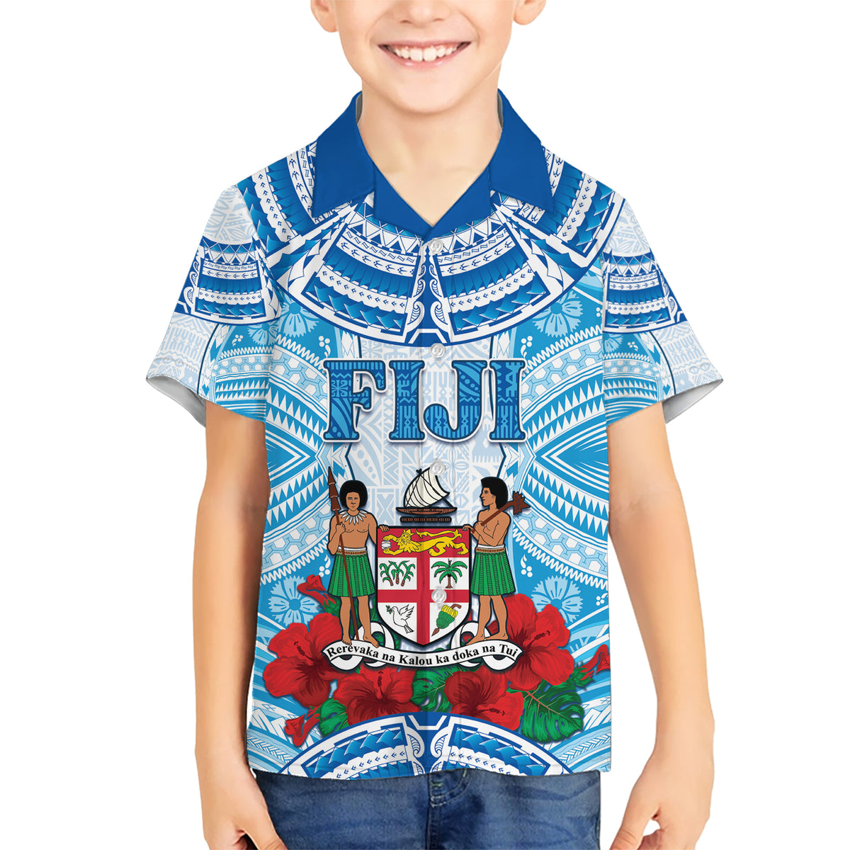 Personalised Fiji Ratu Sir Lala Sukuna Day Hawaiian Shirt Hibiscus Tapa Pattern