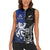 New Zealand And Scotland Rugby Custom Women Sleeveless Polo Shirt Maori Tiki With Thistle Together