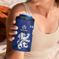 Fiji And Scotland Rugby Custom 4 in 1 Can Cooler Tumbler Fijian Palm Tree With Thistle Together