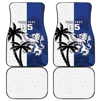 Fiji And Scotland Rugby Car Mats Fijian Palm Tree With Thistle Together