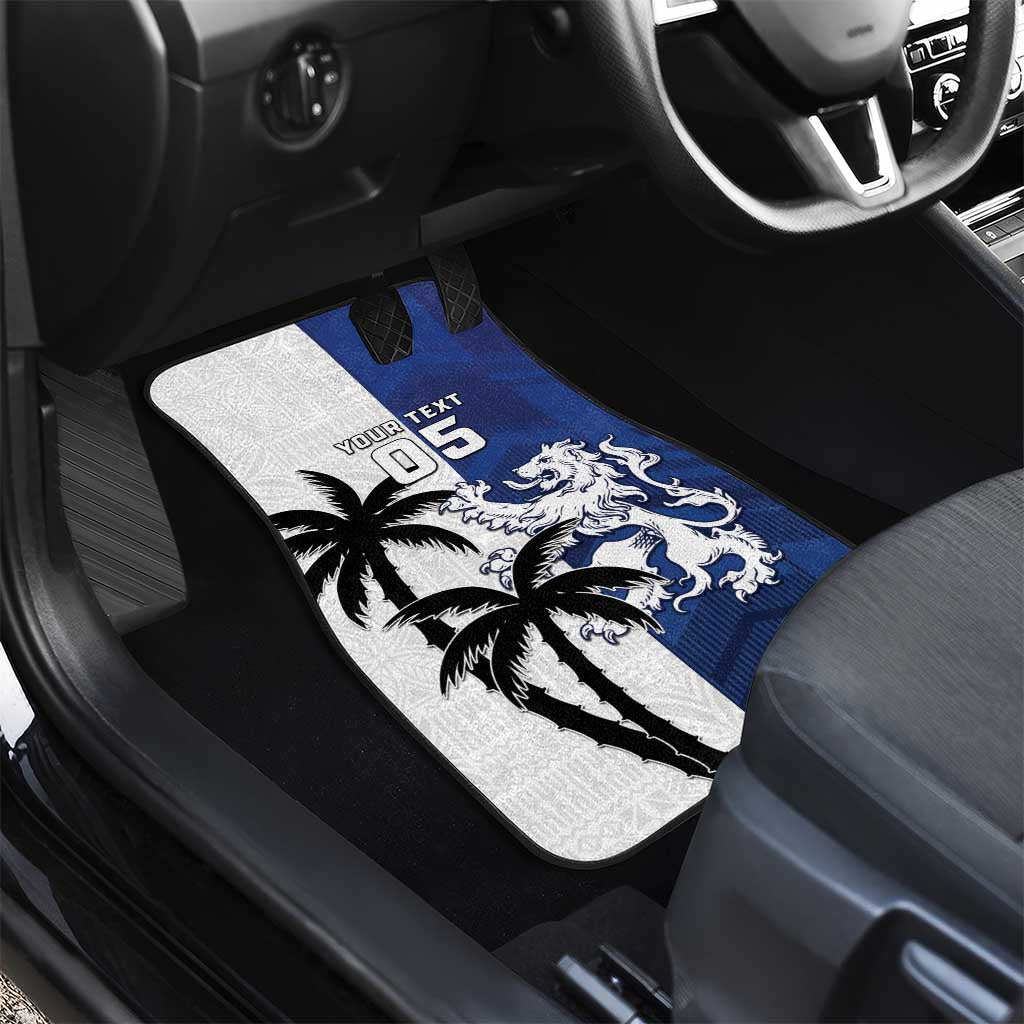 Fiji And Scotland Rugby Car Mats Fijian Palm Tree With Thistle Together