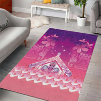 New Zealand Matariki Area Rug Maori Marae Purple Galaxy