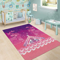 New Zealand Matariki Area Rug Maori Marae Purple Galaxy