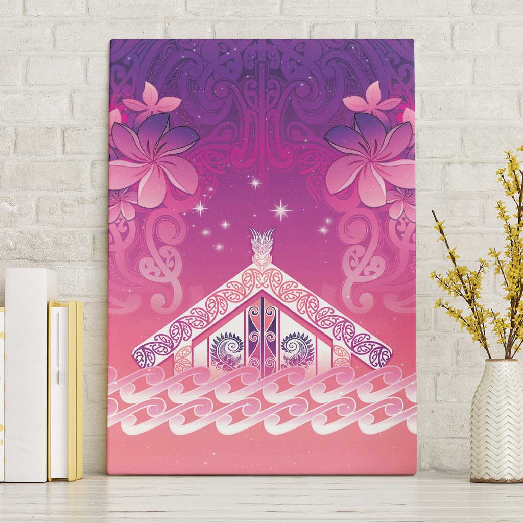 New Zealand Matariki Canvas Wall Art Maori Marae Purple Galaxy