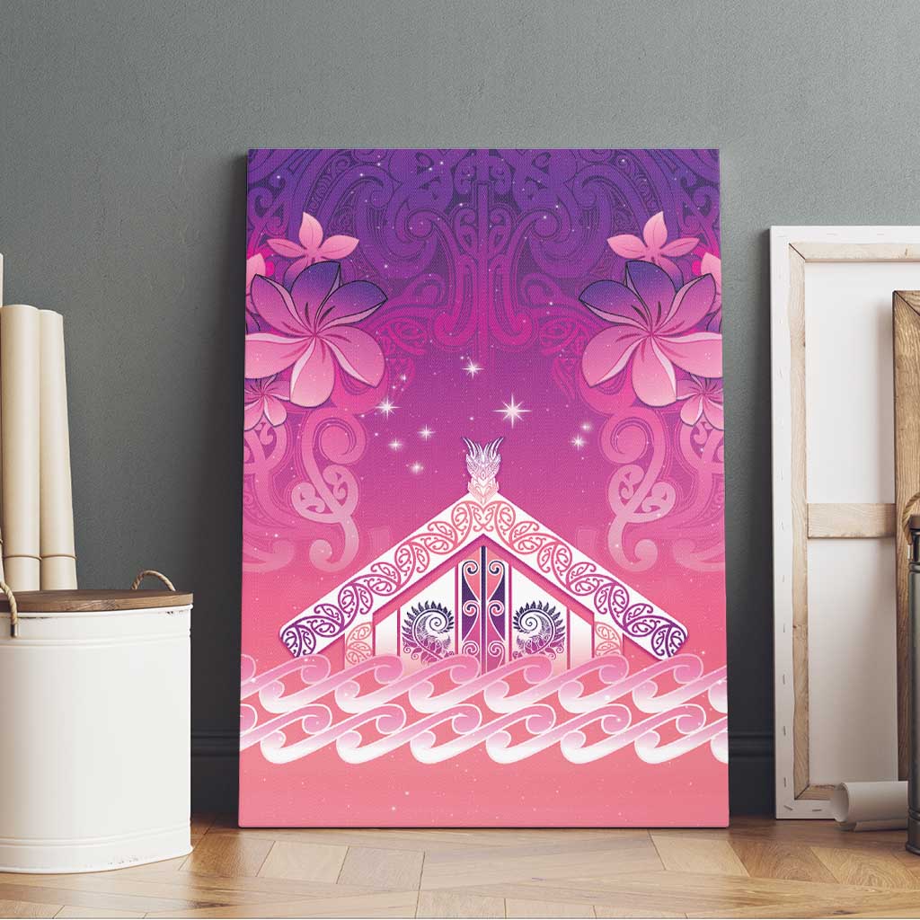 New Zealand Matariki Canvas Wall Art Maori Marae Purple Galaxy
