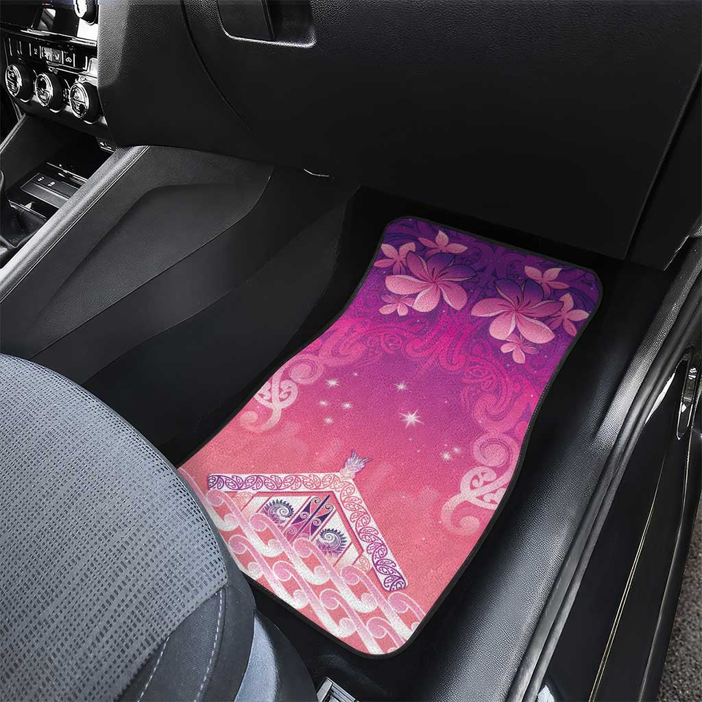 New Zealand Matariki Car Mats Maori Marae Purple Galaxy