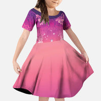 New Zealand Matariki Family Matching Mermaid Dress and Hawaiian Shirt Maori Marae Purple Galaxy