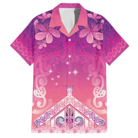 New Zealand Matariki Family Matching Puletasi and Hawaiian Shirt Maori Marae Purple Galaxy