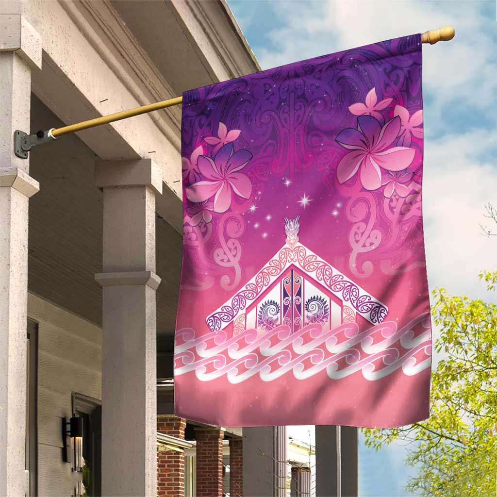 New Zealand Matariki Garden Flag Maori Marae Purple Galaxy