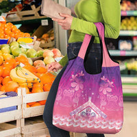 New Zealand Matariki Grocery Bag Maori Marae Purple Galaxy