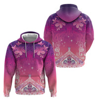 New Zealand Matariki Hoodie Maori Marae Purple Galaxy