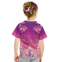New Zealand Matariki Kid T Shirt Maori Marae Purple Galaxy